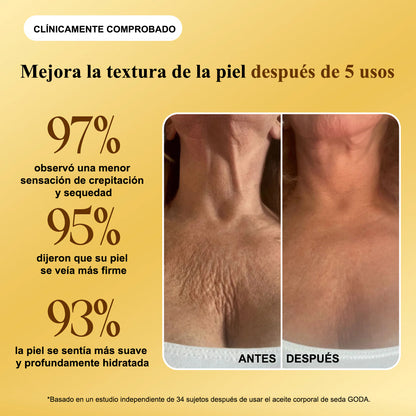 Aceite corporal GODA I Piel luminosa y suave todo el día