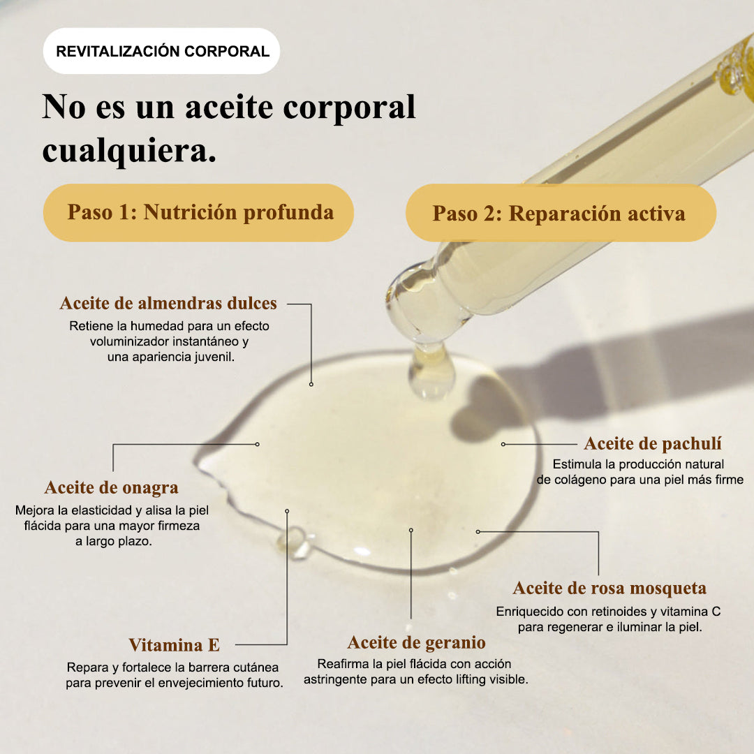 Aceite corporal GODA I Piel luminosa y suave todo el día